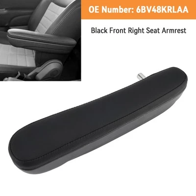 Black Front Right Seat Armrest 6BV48KRLAA For Fiat 500 Abarth 2016-2019 Foto 1 de 4