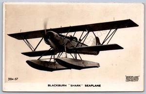 K38/Interesante postal RPPC c1930 Blackburn "Tiburón" hidroavión 331 - Imagen 1 de 4