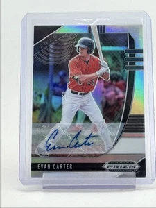 EVAN CARTER 2020 PANINI PRIZM DRAFT AUTOGRAPH SILVER AUTO Q4709 - Picture 1 of 2