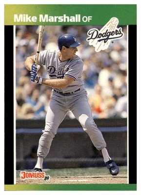 1989 Donruss Baseball's Best #204 Mike Marshall Los Angeles Dodgers - Image 1 of 2