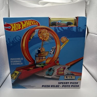 Hot Wheels City Speedy Pizza Play Track Set - Incluye 1 Coche - Sellado Nuevo En Caja Foto 1 de 2