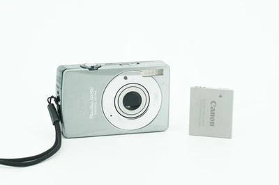 Canon PowerShot SD750 Digital ELPH 7.1 MP Camera Silver - No Charger - Working - Image 1 of 4
