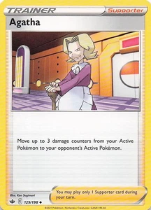 Agatha Uncommon Normal SWSH06: Chilling Reign 129/198 NM - Picture 1 of 2