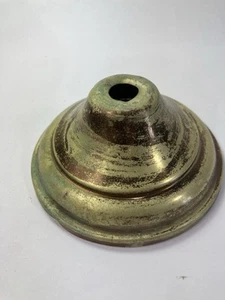 Antique Old Vintage Brass Chandelier Lighting Ceiling Cup French - Picture 1 of 9