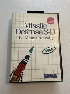 Missile Defense 3-D (Sega Master System, 1987) CIB Complete w/Manual Tested - Picture 1 of 20
