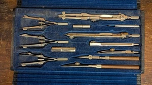 VTG ALVIN n. 709 - Set COMPLETO Strumenti Disegno Architetto Disegno - Foto 1 di 8