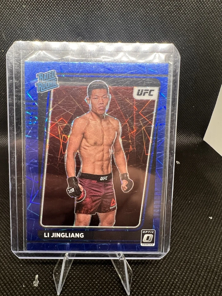 2022 Donruss Optic UFC Rated Rookie Blue Velocity Prizm #113 Li Jingliang - Image 1 of 1