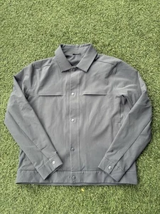 Men's L Lululemon M3CBYS City Excursion Jean Jacket Gray Stretch Water-Repellent - Picture 1 of 5