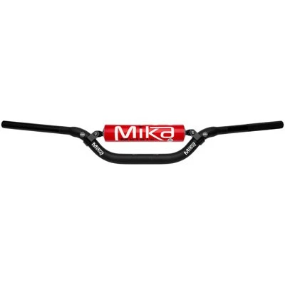 Mika Metals 1 1/8" Oversize Handlebars YZ/Reed Bend Black/Red For Honda CRF450R - Image 1 of 1