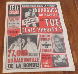 Télé Radio Monde 1979 NICOLE MARTIN René Simard ELVIS Catherine Deneuve GEORGES - Picture 1 of 8