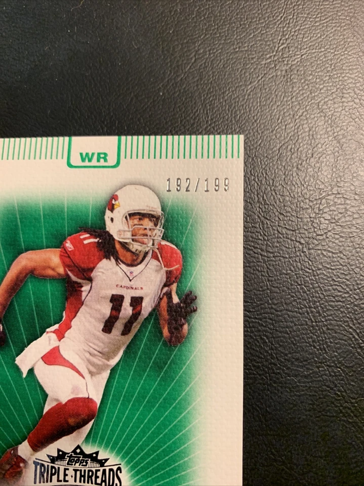 BFF 2007  Triple threads /199 Emerald #63 Larry Fitzgerald Arizona￼ Cardinals - Image 1 of 3