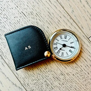 RARE! T.Anthony Quartz Pocket Watch Alarm Gold Silver Tone Tested Works - Picture 1 of 4