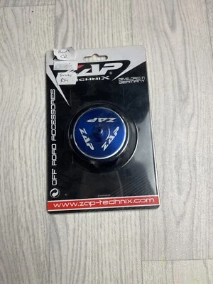 ZAP TechniX Fuel Cap Fits Honda CRF 02-05, Suzuki RMZ 250 07-09 Blue - Image 1 of 2