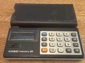 EUC Vintage Casio Memory Model 8R Arithmetic Pocket Calculator Tested Working - Picture 1 of 5