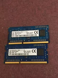 Kingston 8GB (2x4GB) 1Rx8 PC3L-12800S DDR3 SODIMM Laptop Speicher RAM - Bild 1 von 1