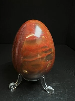 Polished Fossilized wood Egg From Madagascar- Easter Gift, Crystal Healing - Image 1 of 4