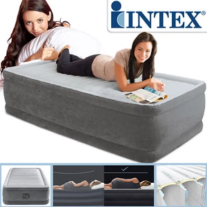 INTEX 191x99x46cm Luftbett mit Pumpe Gästebett Bett Matratze Luftmatratze 64412 - Bild 1 von 5