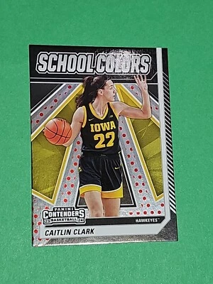 💎 Rare 2024 Caitlin Clark RC Chrome Red Dot Foil Panini Contenders No. SC1 💎 - Image 1 of 4