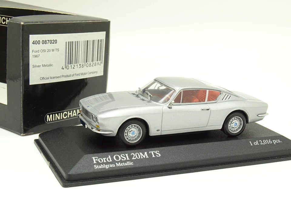 Minichamps 1/43 - Ford Osi 20M TS Silver 1967 - Photo 1/1