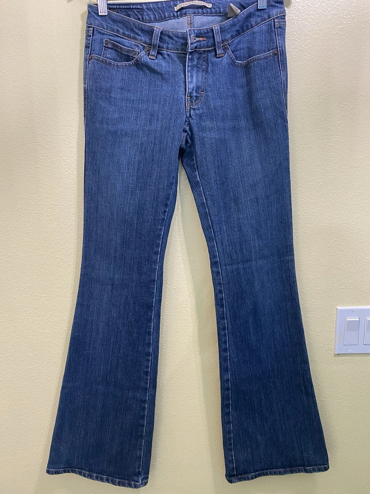 Pantalones de mezclilla para mujer Sergio Valente bota azul talla 29 lavado medio tiro bajo (L9) Foto 1 de 4