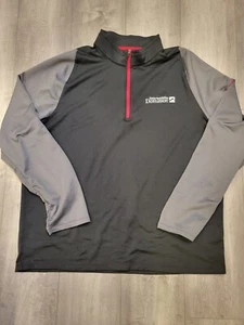 Mens Nike Golf Dri Fit Black/grey/red Dealer Specialities Dominion Shirt Size XL - Picture 1 of 15