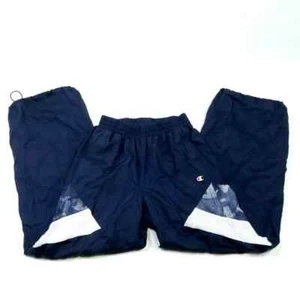 Vtg CHAMPION Track Pants - S Navy White - Mesh Lined Wind Breaker Retro Y2K - Picture 1 of 4