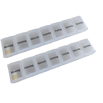 2x Pillendose Pillenbox Tablettendose Tablettenbox je 7 Tage = 14 Tage SALE - Bild 1 von 4