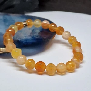 Natural Carnelian Crystal Beaded Bracelet Chakra Gemstone Stone Protection Gems - Picture 1 of 6