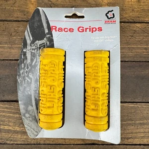 SRAM Grip Shift Grips Set NOS 90s MTB For Grip Shift and ESP Shifters Yellow - Picture 1 of 14