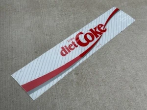 Vintage Coca-Cola DIET COKE 9" x 43" Advertising Vending Machine Sign Panel - Picture 1 of 6