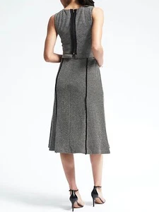 Neu mit Etikett Banana Republic neu 138,00 $ wandelbares Damen-Jacquardkleid Größe 2 hoch - Bild 1 von 3