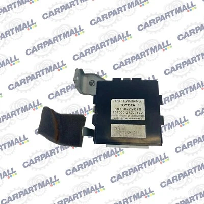 Conjunto de unidad de módulo de control de advertencia de robo Toyota Matrix 2003-2008 89730-YY070 Foto 1 de 4
