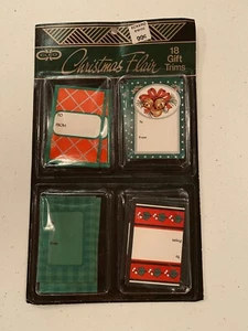 Vintage Cleo Christmas Flair 18 Gift Trims/Tags - Picture 1 of 3