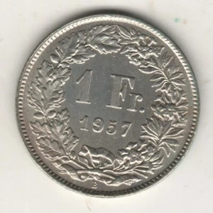 SVIZZERA FRANCO ARGENTO 1957 qFDC aUNC #ARG #1 - Imagen 1 de 2