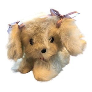 Vintage Rushton Star Creation ? Weißer Pekingesse Hund Plüsch selten Stofftier B - Bild 1 von 11