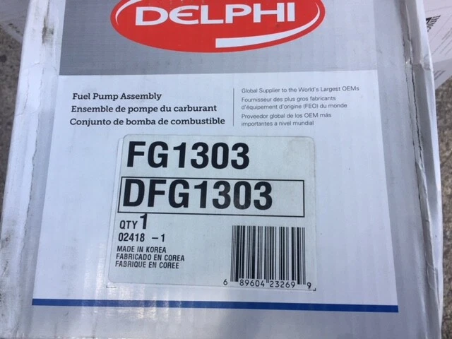 Delphi Fuel Pump DFG1303 (NEW) - Image 1 of 1