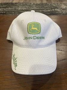 John Deere Cap hat White Hutson Dealer Kentucky Jersey Mesh Trucker 1399 - Picture 1 of 6
