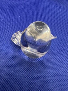 Vtg Hadeland of Norway Crystal Art Glass Bird Original Label 1-3/4” - Picture 1 of 4