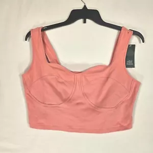 Camiseta sin mangas Wild Fable Bustier para mujer X-Grande inalámbrica elástica coral rosa - Imagen 1 de 12