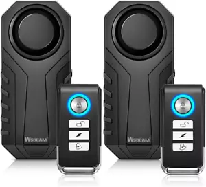 Bike Alarm with Remote 2 Pack, 113Db Wireless Anti-Theft Vibration Motorcycle Bi - Picture 1 of 12