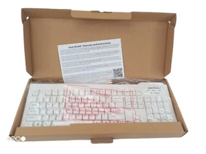 NEW Seal Shield SSWKSV207 Silver Seal Waterproof medical Keyboard Antimicrobial - Picture 1 of 7