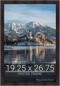 19.25X26.75 Espresso Brown Picture Frame for Puzzles Posters Photos or Artwork - Picture 1 of 5