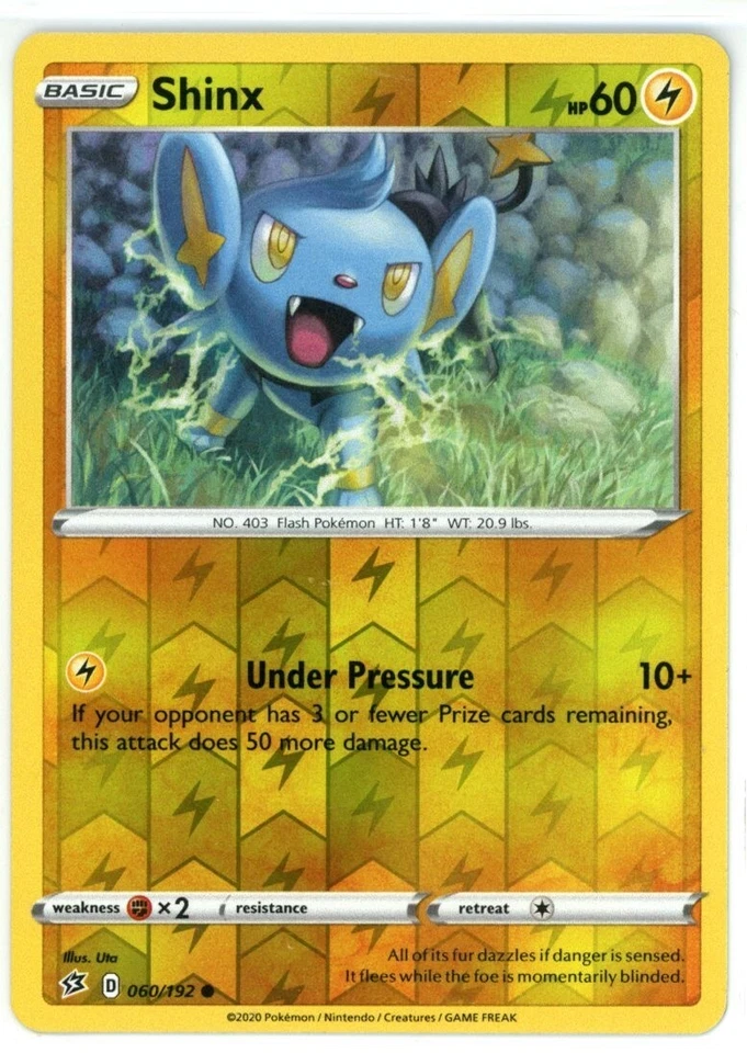 Pokemon TCG Shinx 060/192 Swsh02: Rebel Clash Reverse Holo - Image 1 of 1