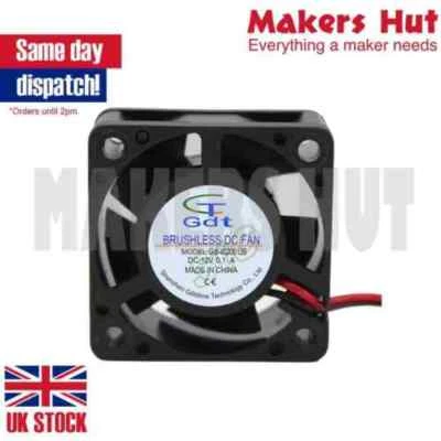 2510 - 25mm Axial Cooling Fan - 5V 12V 24V DC -2 Pin - 3D Printer Hotend UM2
