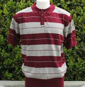 Charlie Brown Men's Polo Shirt Burgundy/Grey Lowrider Chicano Rap Cholo Homie - Picture 1 of 5