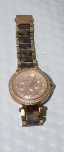 Michael Kors Women's Parker Rose Gold & Tortoise Watch MK5881 NON WORKING - Picture 1 of 10