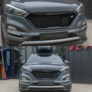 GLOSS BLACK Roadruns Replacement Radiator Grille for Hyundai Tucson 2016-2018 - Picture 1 of 13