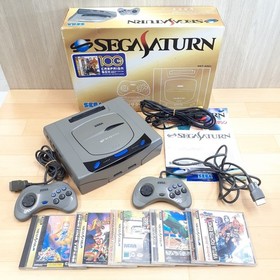 Sega Saturn console Boxed 5 games & 2 controllers Japan 1 million units Campain