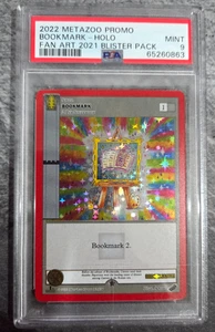 MetaZoo BOOKMARK Full Holo 2021 Fan Art Contest PSA 9 - Picture 1 of 2