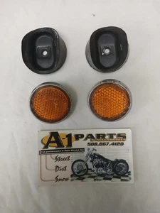 OEM Honda Reflector and Base (2 of ea) Z50 Mini Trail CT70 SL125 33741-286-670 - Picture 1 of 3